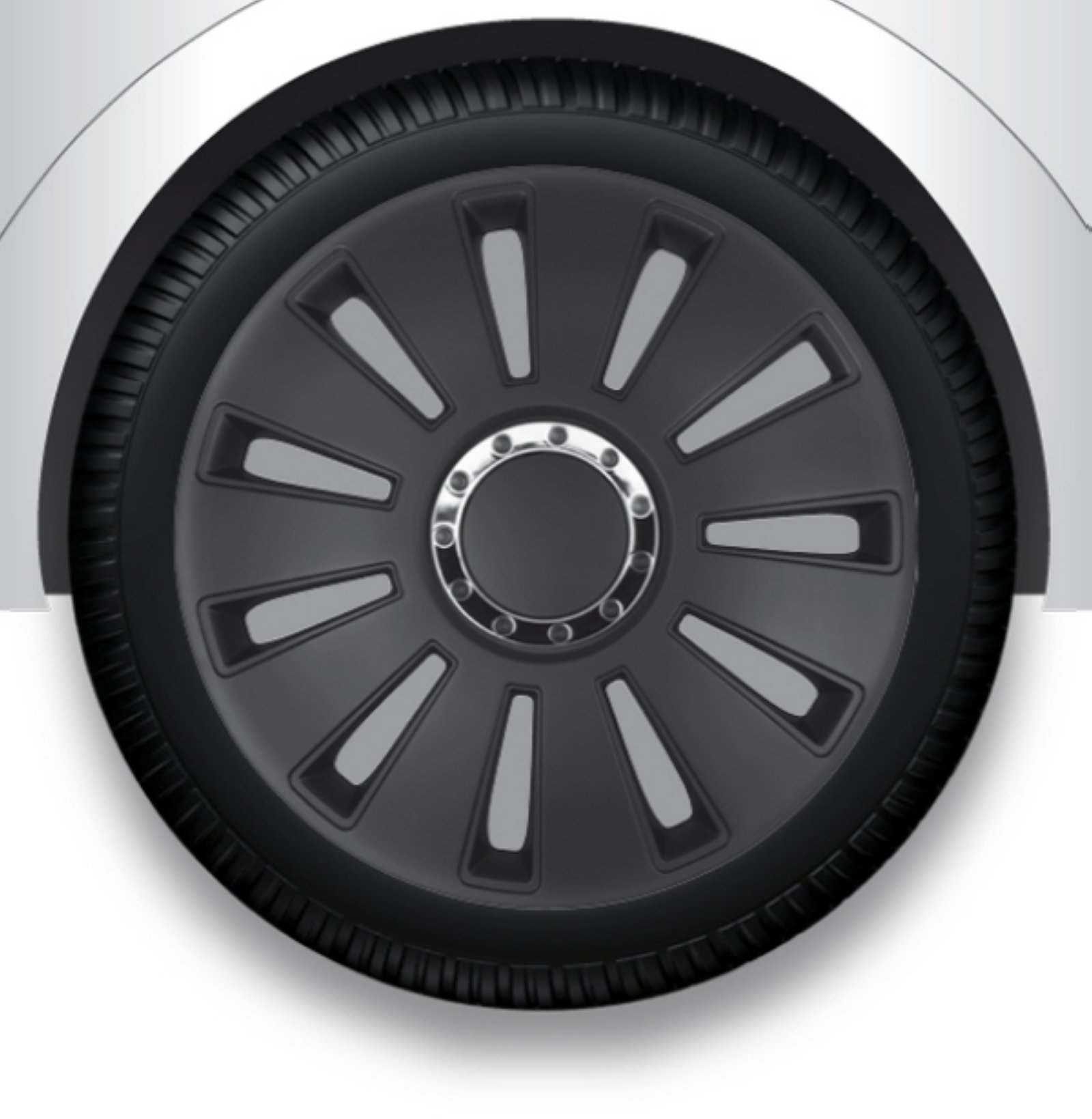 Radzierblenden Radkappen Radabdeckung 14" Zoll #6 SCHWARZ ABS Radzierblenden Radkappen Radabdeckung 14" Zoll #6 SCHWARZ ABS von ZentimeX