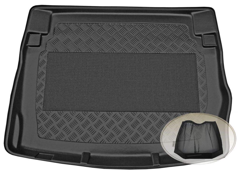 ZentimeX Z3012215 Antirutsch Kofferraumwanne fahrzeugspezifisch + Klett-Organizer (Laderaumwanne, Kofferraummatte) von ZentimeX