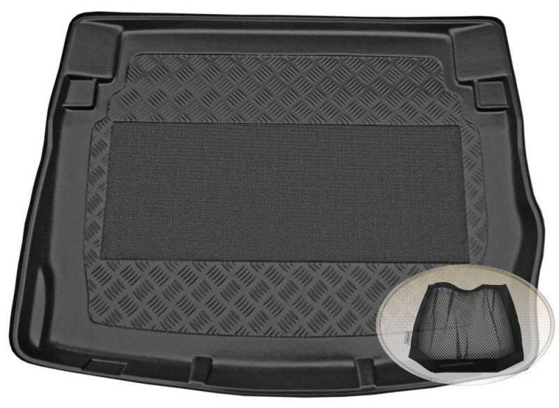 ZentimeX Z3012215 Antirutsch Kofferraumwanne fahrzeugspezifisch + Klett-Organizer (Laderaumwanne, Kofferraummatte) von ZentimeX