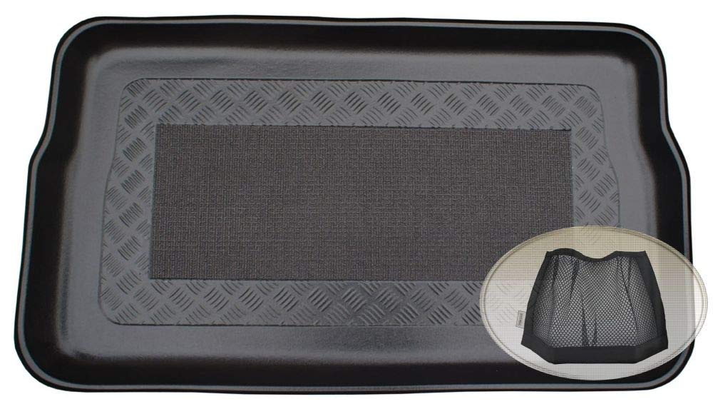 ZentimeX Z3012918 Antirutsch Kofferraumwanne fahrzeugspezifisch + Klett-Organizer (Laderaumwanne, Kofferraummatte) von ZentimeX