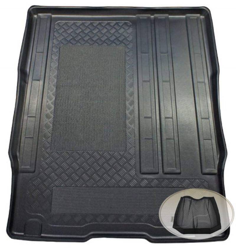 ZentimeX Z3080825 Antirutsch Kofferraumwanne fahrzeugspezifisch + Klett-Organizer (Laderaumwanne, Kofferraummatte) von ZentimeX