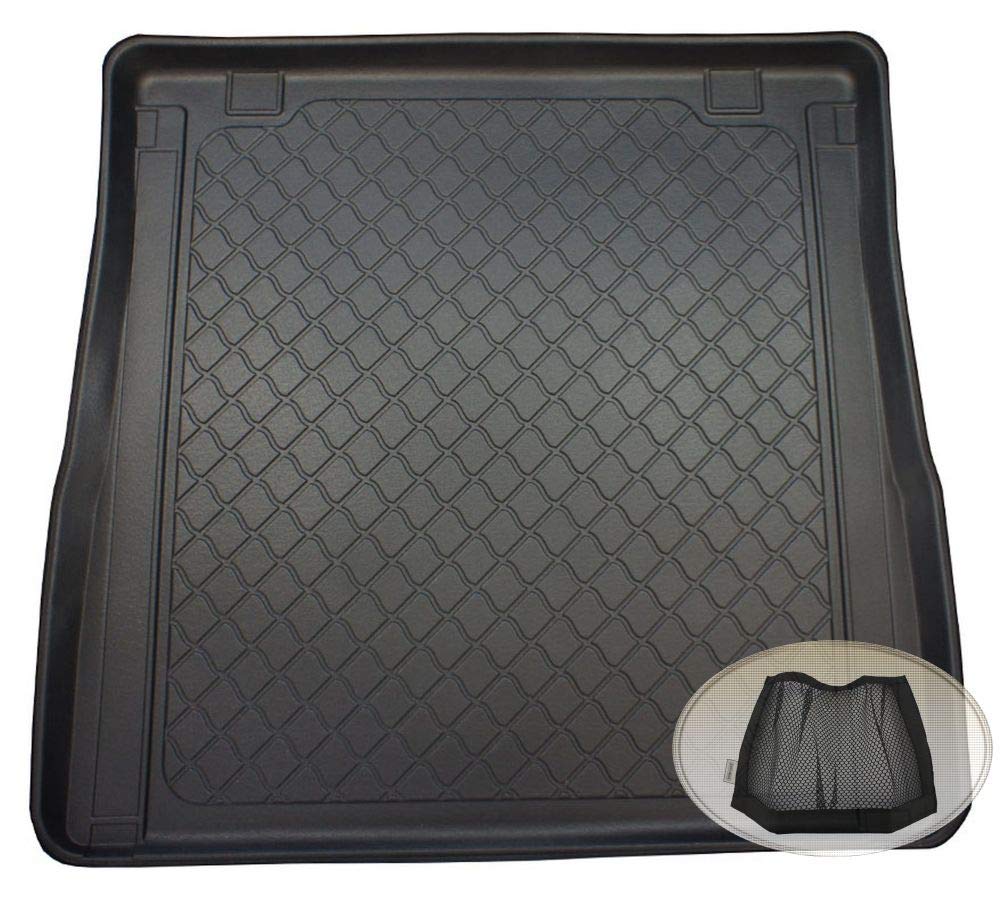 ZentimeX Z3108345 Gummierte Kofferraumwanne fahrzeugspezifisch + Klett-Organizer (Laderaumwanne, Kofferraummatte) von ZentimeX