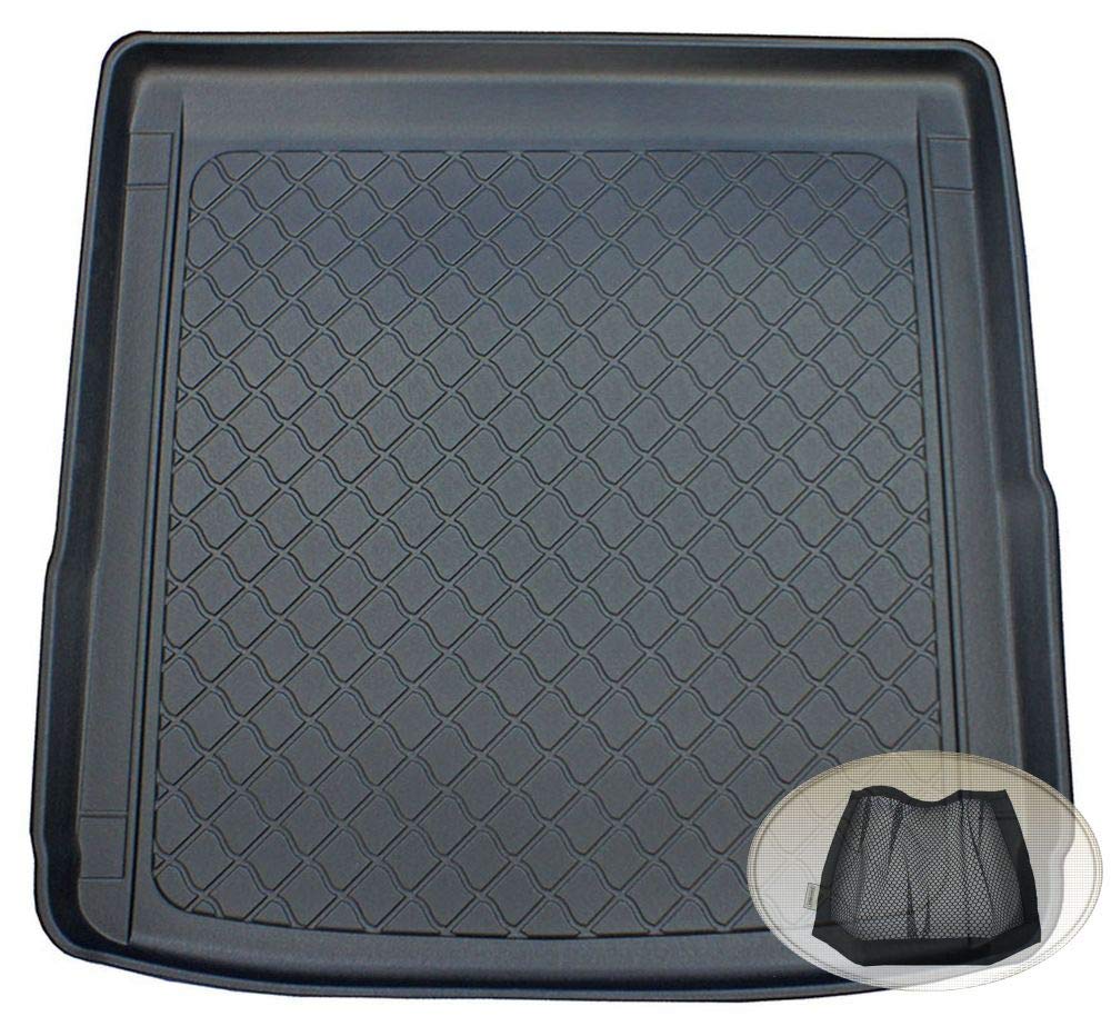 ZentimeX Z3109472 Gummierte Kofferraumwanne fahrzeugspezifisch + Klett-Organizer (Laderaumwanne, Kofferraummatte) von ZentimeX