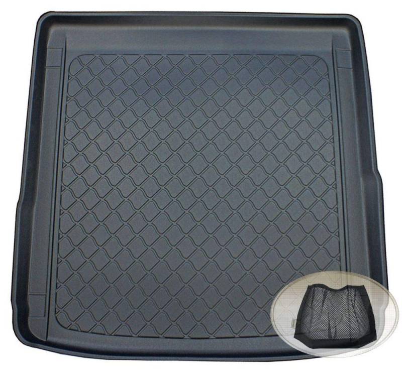 ZentimeX Z3109472 Gummierte Kofferraumwanne fahrzeugspezifisch + Klett-Organizer (Laderaumwanne, Kofferraummatte) von ZentimeX