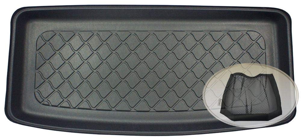 ZentimeX Z3289921 Gummierte Kofferraumwanne fahrzeugspezifisch + Klett-Organizer (Laderaumwanne, Kofferraummatte) von ZentimeX