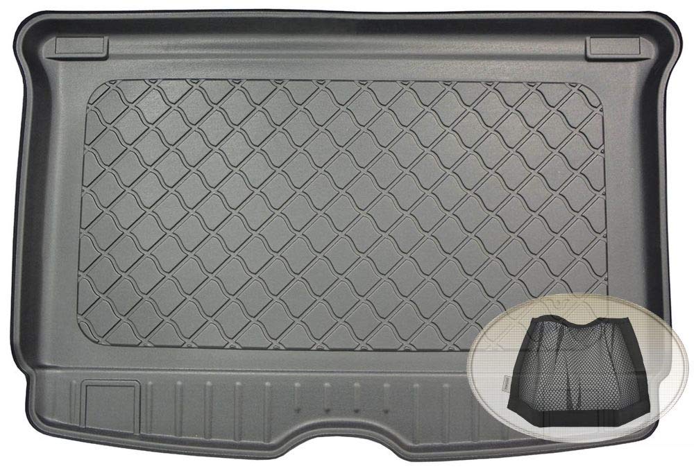 ZentimeX Z3294086 Gummierte Kofferraumwanne fahrzeugspezifisch + Klett-Organizer (Laderaumwanne, Kofferraummatte) von PGONA