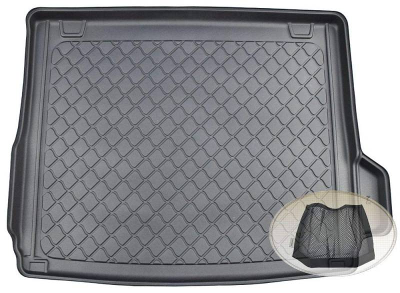 ZentimeX Z3294161 Gummierte Kofferraumwanne fahrzeugspezifisch + Klett-Organizer (Laderaumwanne, Kofferraummatte) von Homry
