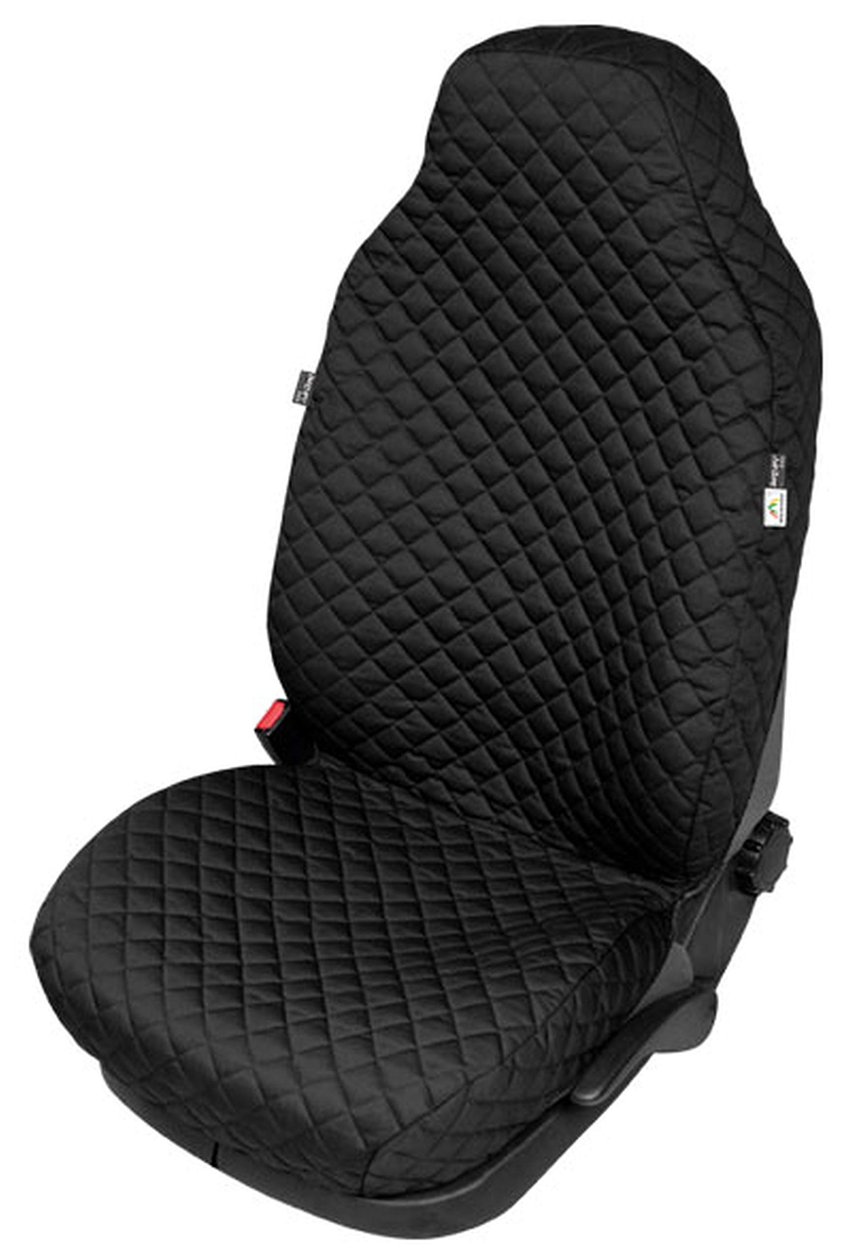 ZentimeX Z4207500 Gesteppter Sitzbezug Sitzschoner Schonbezug Schutzbezug Schutzhülle klimatisierend isolierend schwarz von ZentimeX