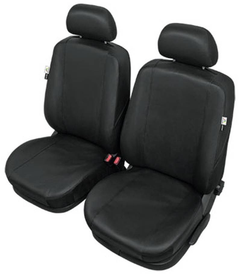 ZentimeX Z705645 Sitzbezüge Vordersitze Kunstleder schwarz Airbag-Kompatibel von ZentimeX