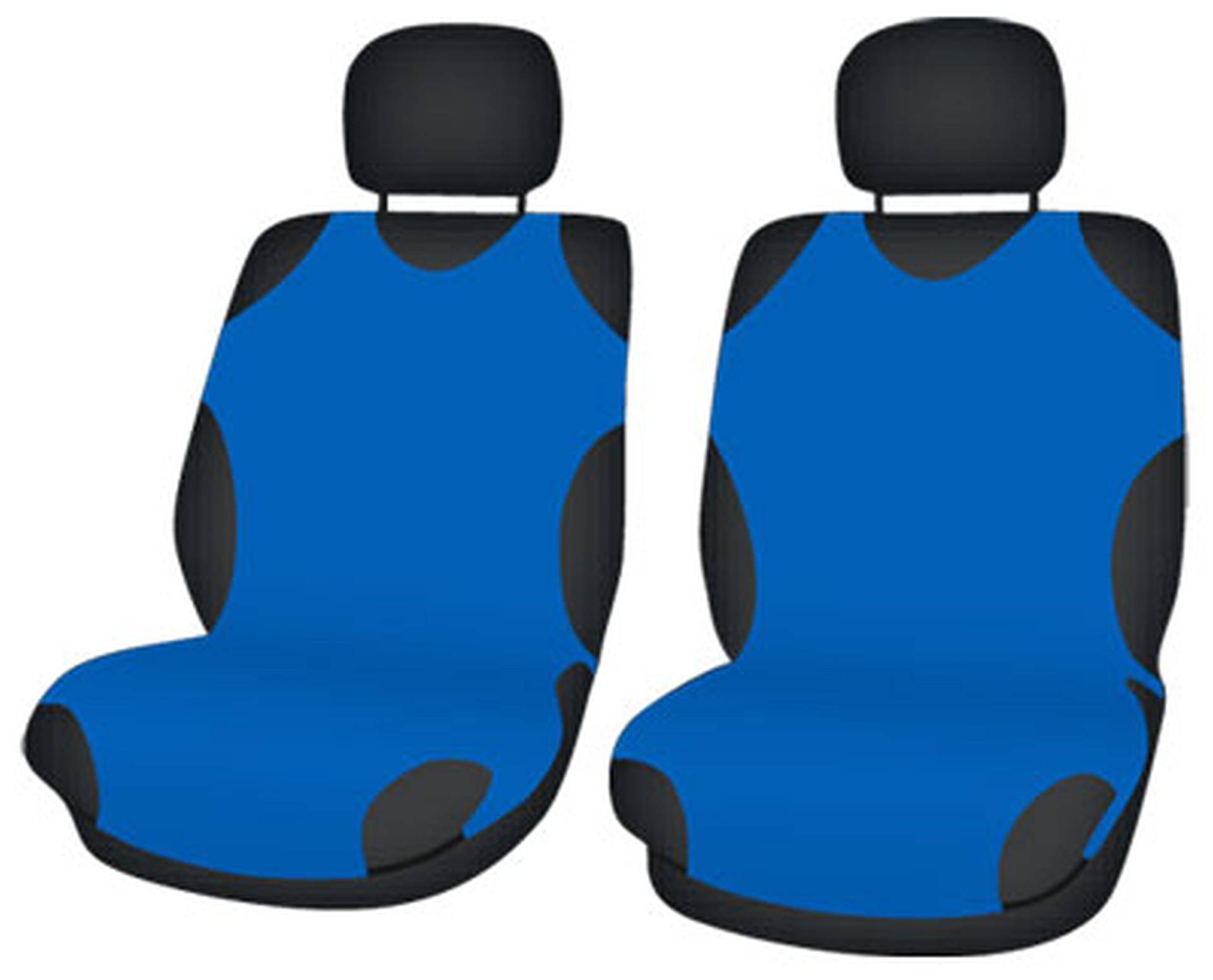 ZentimeX Z708602 Sitzbezüge Vordersitze T-Shirt-Design Baumwolle blau von ZentimeX
