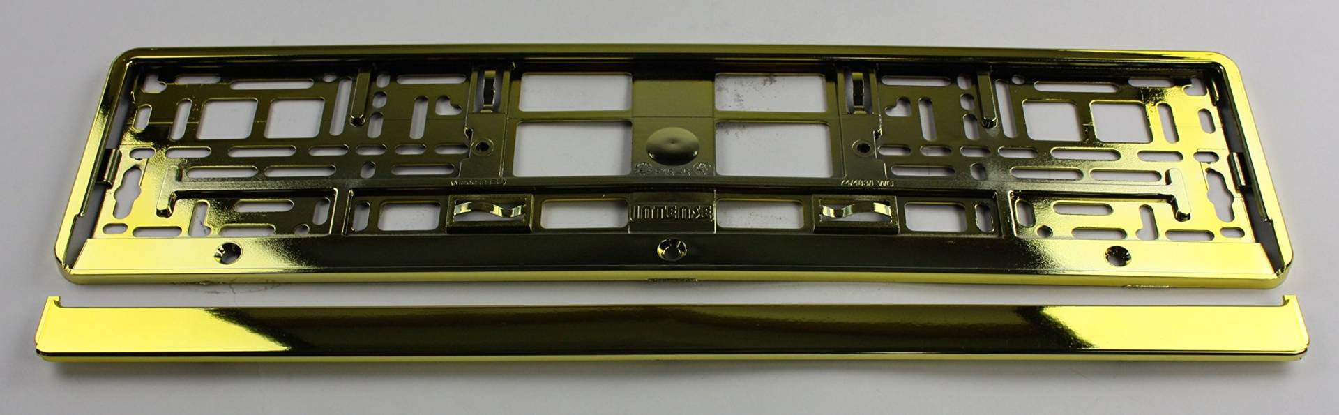 ZentimeX Z788696 Kennzeichenhalter Kennzeichenhalterung Gold glänzend Hochglanz für DE-Standard Kennzeichen 1 Stück ZentimeX Z788696 Kennzeichenhalter Kennzeichenhalterung Gold glänzend Hochglanz für DE-Standard Kennzeichen 1 Stück von ZentimeX
