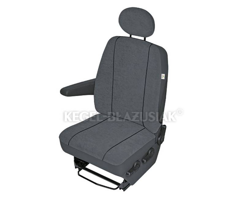 ZentimeX Z938620 Sitzbezüge Fahrersitz/Einzelsitz Armlehne rechts Stoff dunkel grau von ZentimeX