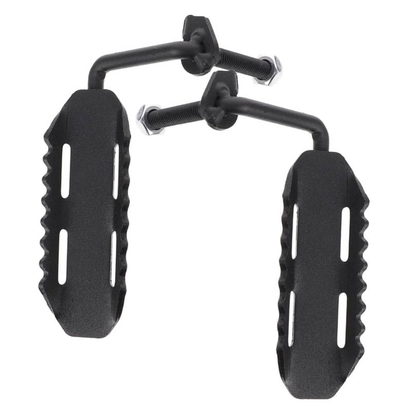 Zerodeko 1 Paar Fußrasten Pedal Scharnierstützen Zubehör Tür Chrom Fußstütze Solide Außen Für Schritt Schwarz Edelstahl von Zerodeko