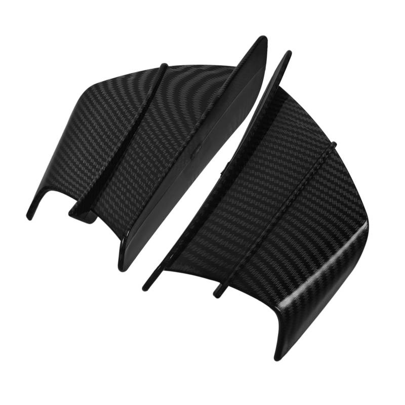 Zerodeko 1 Paar Schwarze Verkleidungswinglets Motorradverkleidungswinglets Motorradspoilerflügel Dekorative Verkleidungswinglets Aus Kunststoff von Zerodeko