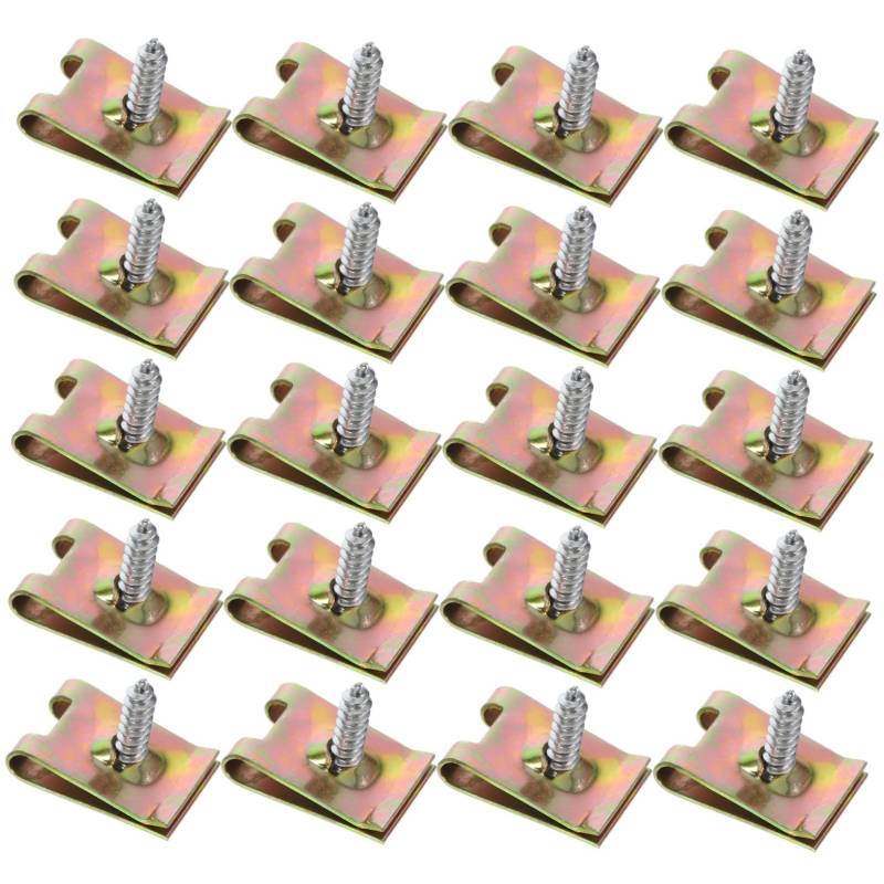 Zerodeko 1 Satz Halteklammern Retainer Entfernung Befestigungselemente Halteclips Für Autostoßstangen Halteclip-befestigung Clip Für Auto Automobilhalterclips Aluminiumlegierung Golden von Zerodeko