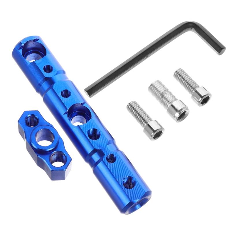 Zerodeko 1 Satz Handyhalter Querträger Telefonhalter Motorrad Spiegelhalterung Motorrad Rückspiegelhalterung Motorrad Spiegelverlängerung Motorrad Halterung Blaue Aluminiumlegierung von Zerodeko