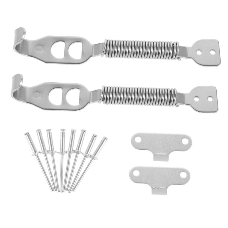Zerodeko 1 Satz Haubenstiftverriegelung Haubenschloss Racing-exterieurzubehör Auto-exterieur-zubehör Motorhaubenstift Rostfreier Stahl Silver von Zerodeko