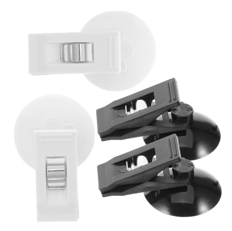 Zerodeko 2 Paar Auto Tickethalter Transparent Parkscheinhalter Clip Saugnapf Multifunktionale Halter Tickets Mehrere Brillenclips Windschutzscheiben Kartenhalter von Zerodeko