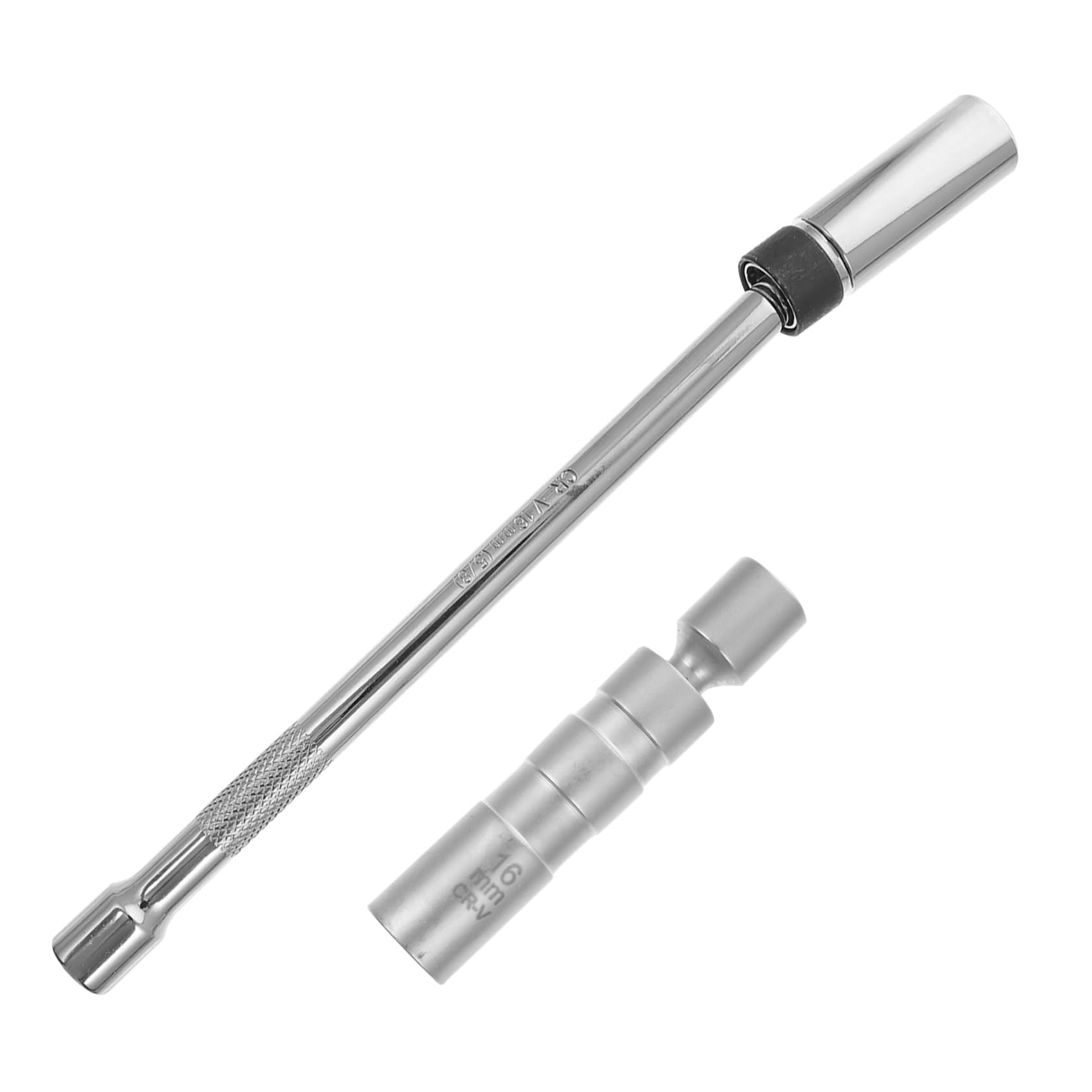 Zerodeko 2 Stück Steckschlüssel Entfernung Stecker Funkenschlüssel Buchse Werkzeug Zündkerzenschlüssel Zündkerzen-entferner Silber Chrom-vanadium-stahl von Zerodeko