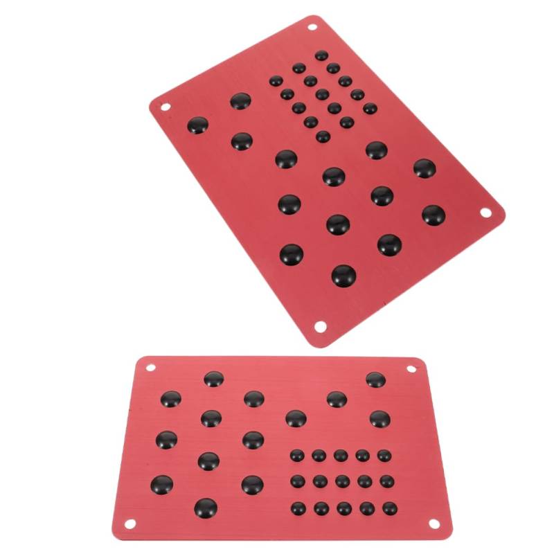 Zerodeko 2 Stücke Rot Auto Fuß Pad Aluminium Legierung Bremse Abdeckung Fuß Pad Für Auto Pedal Teppich von Zerodeko