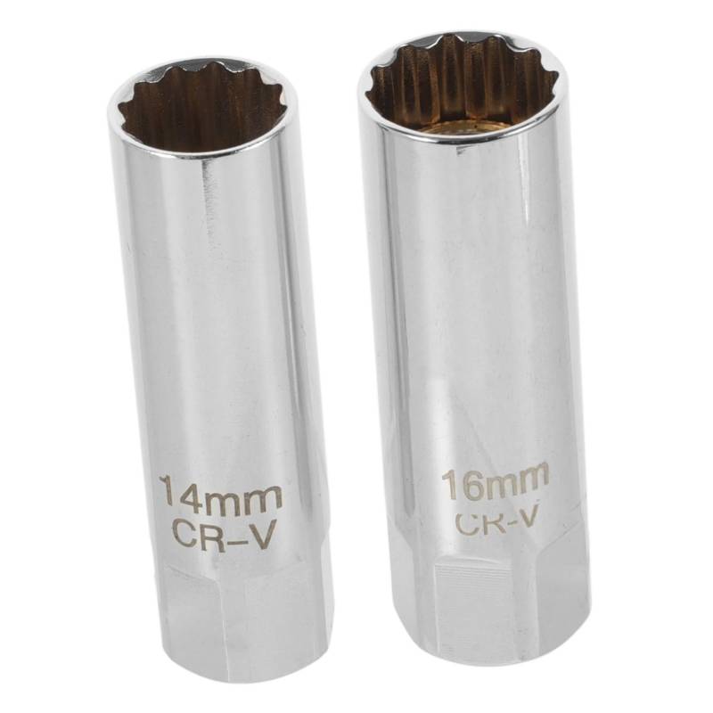 Zerodeko 2 Teiliger Zündkerzen Entfernungsschlüssel Universal Auto Zündkerzen Steckschlüssel Zündkerzenstecker Entfernungswerkzeug Schwarze Zündkerzen Zündkerzenstecker Magnetisch von Zerodeko