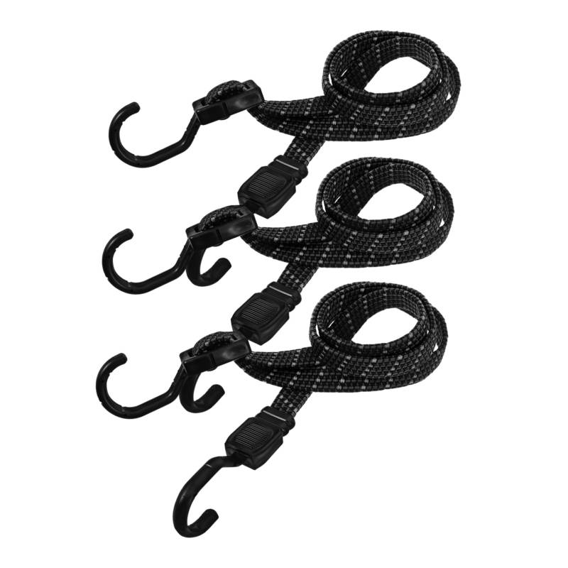 Zerodeko 3 Stück Elastischer Riemen Einstellbar Kabel Spanngurte Gepäckbinderiemen Radsportzubehör Cargo-zurrgurt Fahrrad Gepäckband Elastic -Gurt Gepäck Seil Hochklebegarn von Zerodeko