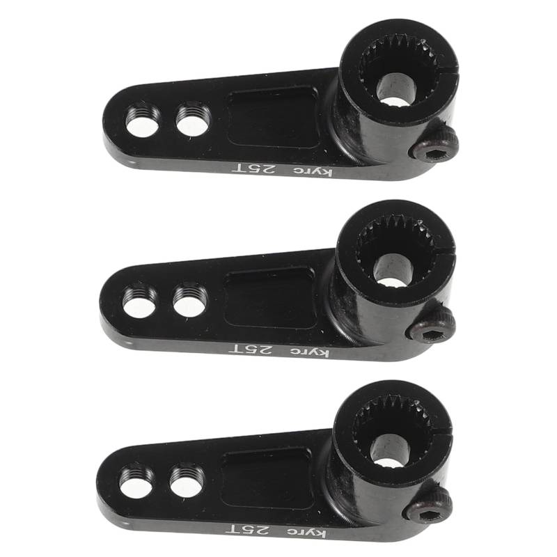 Zerodeko 3 Stücke Lenkarm Modell Universal Bürstenlosen Flugzeug Stangen Metall Lenkung Spur Stange Metall Lenkung Stange Aluminium Legierung Schwarz von Zerodeko