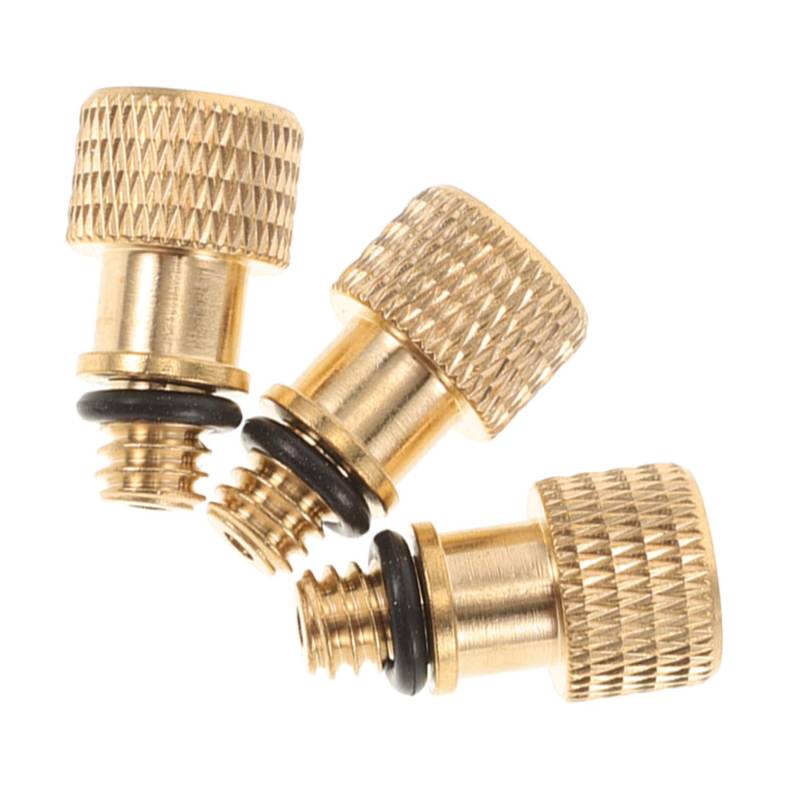 Zerodeko 3 Teiliger Adapter Für Fahrradreifenpumpe Auf Presta Adapter Ballnadeln Für Luftkompressor Ventilwerkzeug Ventiladapter Ventilverlängerung Fahrrad Presta Goldenes Kupfer von Zerodeko
