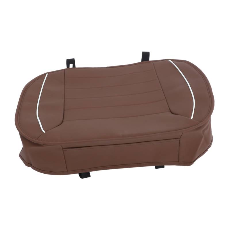 Zerodeko 3D Farbblock Sitzkissen Ergonomisches Autositzkissen Autositzmatte Memory Schaum Autokissen Autokissen Fahrersitzkissen Großes Memory Schaum Sitzkissen Pu Leder Kaffee von Zerodeko