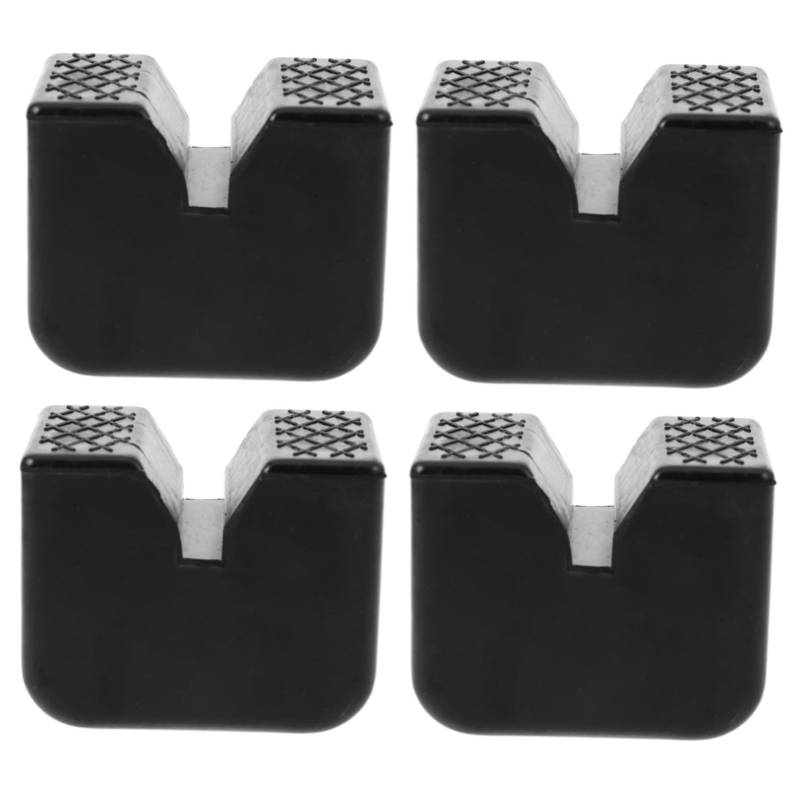 Zerodeko 4 Stück Abstandshalter für Autohalterung Stützfuß stabil Jack-Pucks Unterlage schwer Adapter wagenheber geschlitzte Klinkenpads Pinch Weld Jack Pad Gummi Black von Zerodeko