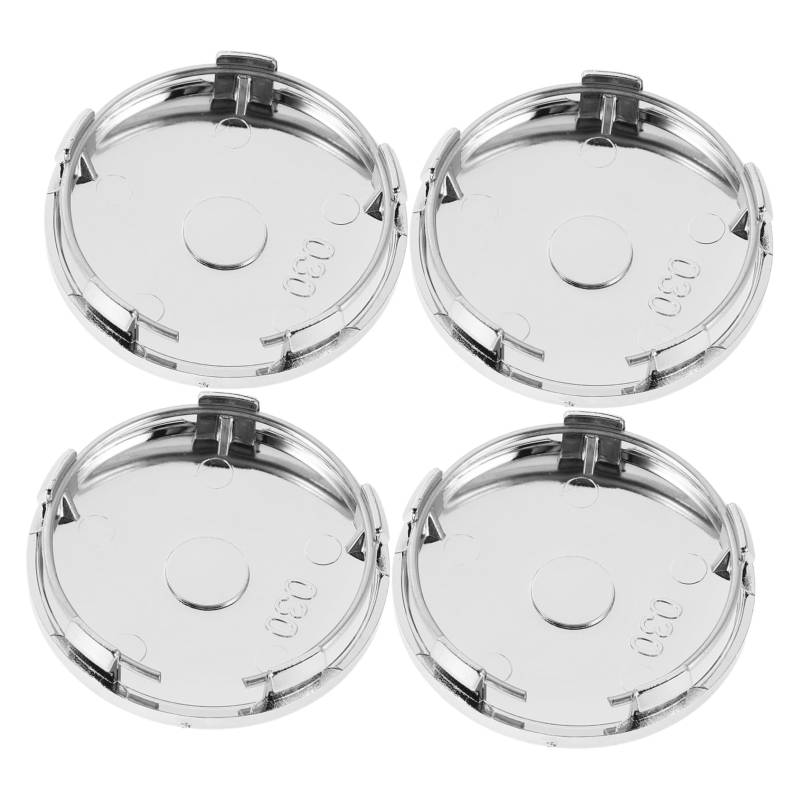 Zerodeko 4 Stück Auto-nabenkappe Radnabenabdeckung Modifizierte Radnabenkappen Radmittenabdeckung Fahrzeugrandzentrum Covers Mittelnabenkappen-felgenabdeckung Radkappe Legierung Silver von Zerodeko