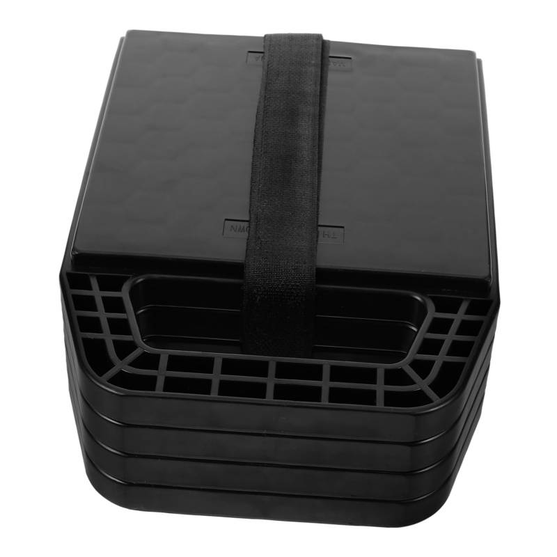 Zerodeko 4 Stück Reifenpolster Nivellierpads Für Wohnmobile Wagenheberauflagen Nivellierpads Für Wohnmobil-wagenheber Nivellierblöcke Für Wohnmobile Black Hdpe von Zerodeko
