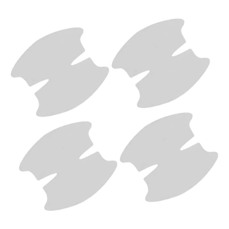 Zerodeko 4 Stück Türgriff Schutzfolie Zubehör Schutzstreifen Autotürgriff Becherschutz Autoaufkleber Slam Kratzer Autostopper Autos Autos Proof Transparentes PVC von Zerodeko