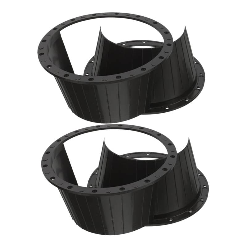 Zerodeko 4 Stücke Wasserdichte Lautsprecher Abdeckung Auto Universal Halterung Automotive Spacer Lautsprecher Zubehör Lautsprecher Klammern Lautsprecher Adapter Schwarz Kunststoff von Zerodeko