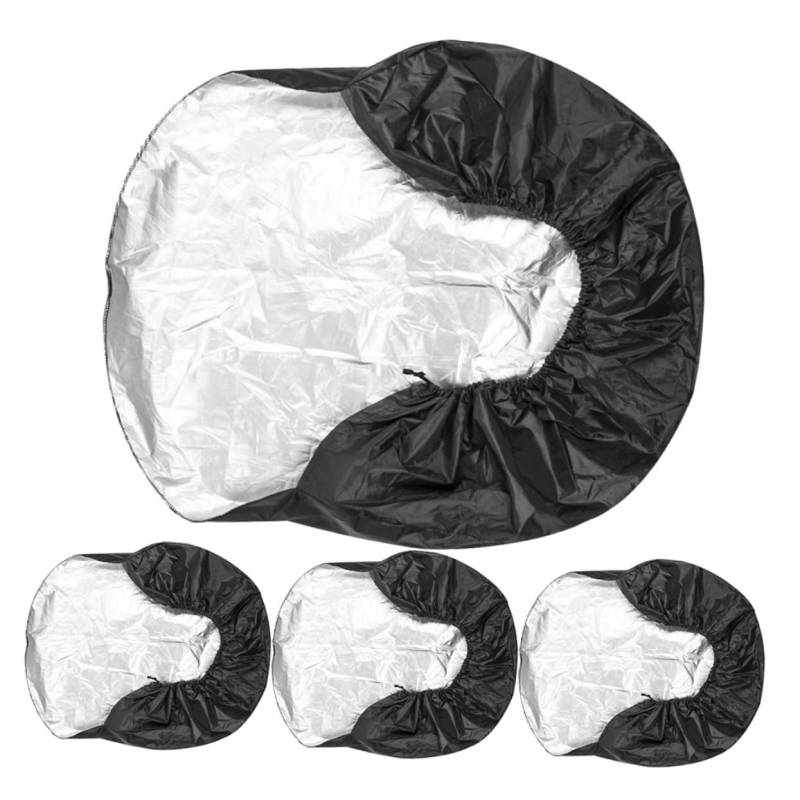 Zerodeko 4 Teilige Reifenschutzhülle Detaillierung Radabdeckungen Für Tire Covers Guys Universelle Große Schutzräder Radreifenabdeckung Schutz Für Rad Reifen Und Felge Schwarz 190T von Zerodeko