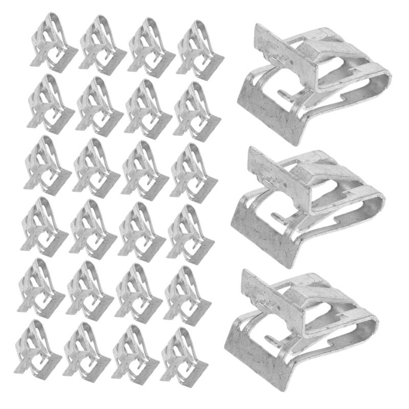 Zerodeko 50 Stück Halteklammern für Armaturenbrett Auto Innenraum zubehör autozubehör Autoinnenraum Clips Auto-Armaturenbrett-Halteklammern Kfz-Reparatur-Halteclip Kohlenstoffstahl Grey von Zerodeko