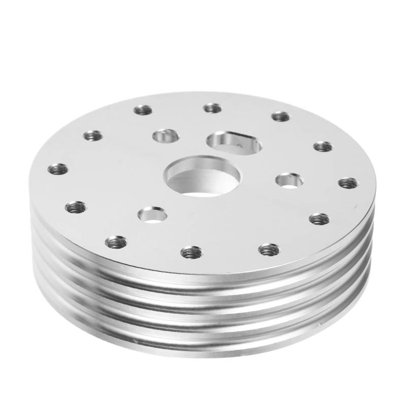 Zerodeko 6 Lenkradadapter Auto Lenkrad Abstandshalter Lenkrad Aufzugsnaben Abstandshalter Radadapter &Amp; Abstandshalter Lenkrad Umbau Abstandshalter Silber Aluminiumlegierung von Zerodeko