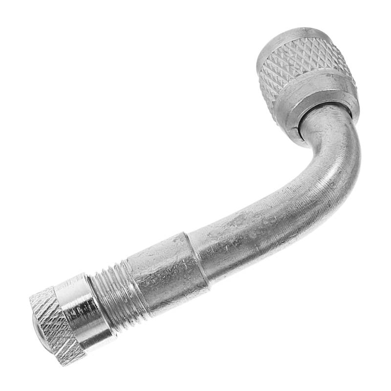 Zerodeko 90 Reifenventil - Universal- Ventile Motorrad Fahrrad mit Gelbe Messing Ventilverlängerung Messing Reifenventil Adapter Reifenwickler Ventilschaftadapter Kupfer Silver von Zerodeko