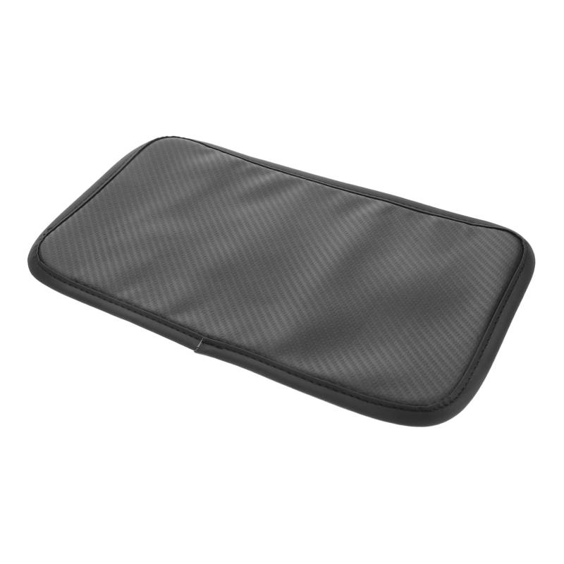 Zerodeko Anti Rutsch Matte Armlehnenbox Matte Konsole Plus Spannbettlaken Mittelkissen Autoschutz Für Die Abdeckung Des Kofferraums Auto Armlehnenmatten Pu Leder Schwarz von Zerodeko