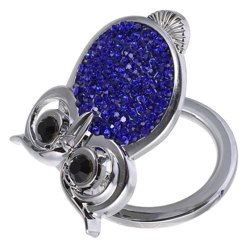 Zerodeko Auto Start Schutzhülle Auto Push Start Button Bling Auto Bling Push Start Auto Push Start Button Cover Start Stop Button Cover Push Start Covers Eulen Autoknopf Blau Strass von Zerodeko