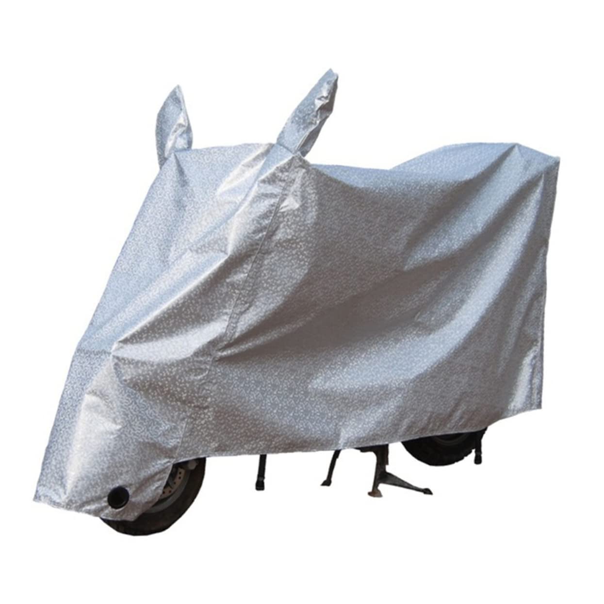 Zerodeko Autokleidung Für Autodecke Motorrad Sonnenschutz Motorrad-Roller-Regenschutz Motorrollerabdeckung Motorrad Deckt Wasserdicht Motorrad-Regenschutz Motorradabdeckung Silber von Zerodeko