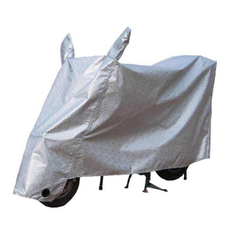 Zerodeko Autokleidung Für Autodecke Motorrad Sonnenschutz Motorrad-Roller-Regenschutz Motorrollerabdeckung Motorrad Deckt Wasserdicht Motorrad-Regenschutz Motorradabdeckung Silber von Zerodeko