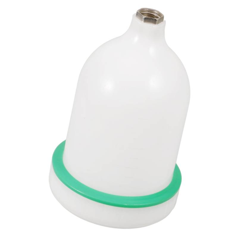 Zerodeko Bemaltes Topfzubehör handgeführtes Farbspritzgerät Sprühtopf für Möbelfarbe Sprühflasche aus Kunststoff Autolack-Spritztopf Lack -Sprühbecher Plastik Weiß Wiederverwendbar von Zerodeko