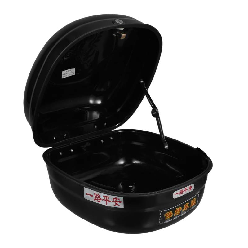 Zerodeko Box Kofferraum Lagerung Motorrad Hinten Top Case Motorrad Top Case Gepäckträger Fall Schwarz Eisen von Zerodeko