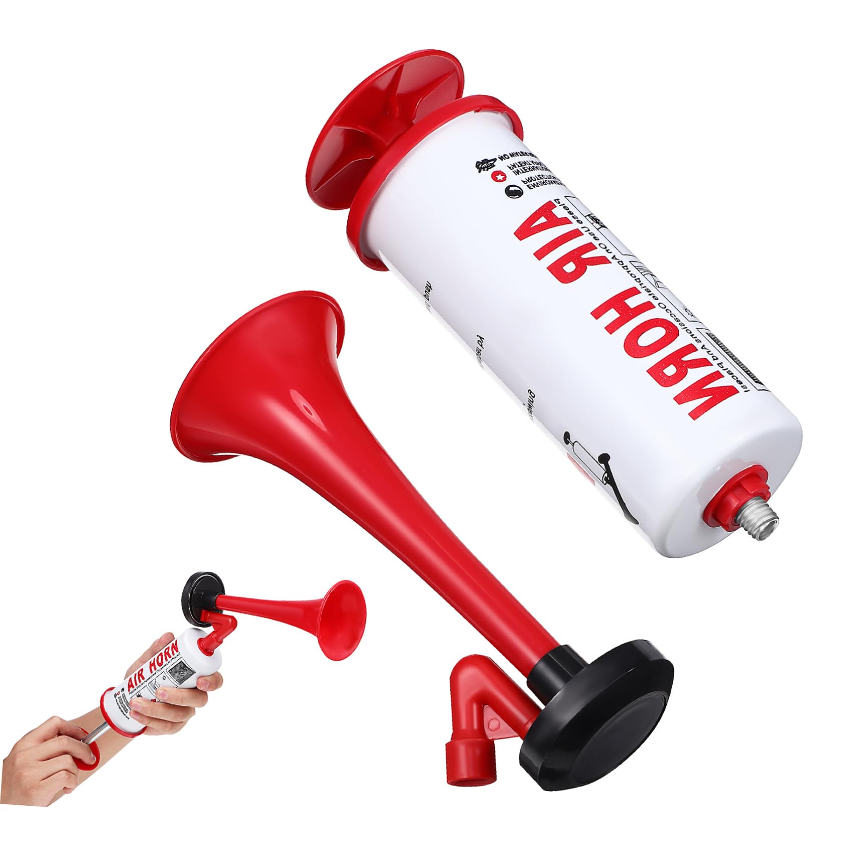 Zerodeko Drucklufthorn Lautes Lufthorn Handgehaltenes Horn Auto Drucklufthupe Lufthorngas Ereignisse Handhornhorn Air-horn-party Boot Lufthörner Für Hupe Für Sportveranstaltung Plastik Zerodeko Drucklufthorn Lautes Lufthorn Handgehaltenes Horn Auto Drucklufthupe Lufthorngas Ereignisse Handhornhorn Air-horn-party Boot Lufthörner Für Hupe Für Sportveranstaltung Plastik von Zerodeko
