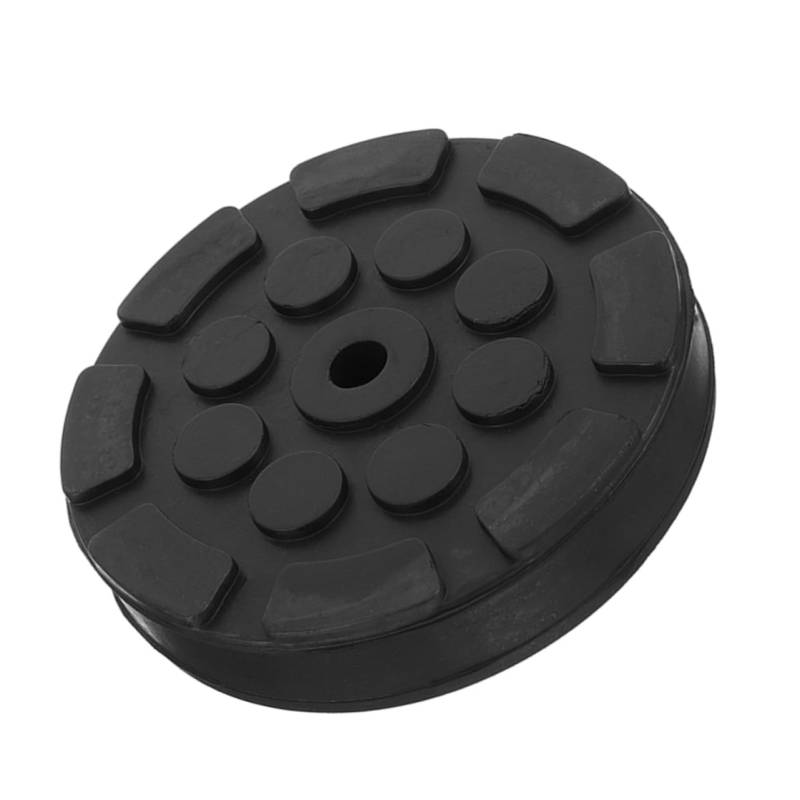 Zerodeko Gummi -Fußpolster Jack-Ständer-Pads-Adapter Hebepolster für den Auto-Wagenheber Hebebühnengummi Bodenheberauflage Jack-Pads runde Hebepolster Gummi-Hebeblöcke Black von Zerodeko