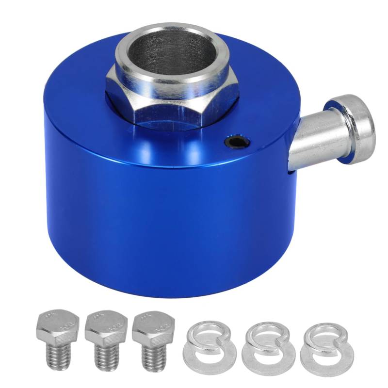 Zerodeko Lenkrad Schnellspannadapter Schnellspann Lenkrad Lenkrad Trennadapter Schnellspannnabe Autoteil Lenkradnabe Autozubehör Blau Aluminiumlegierung von Zerodeko