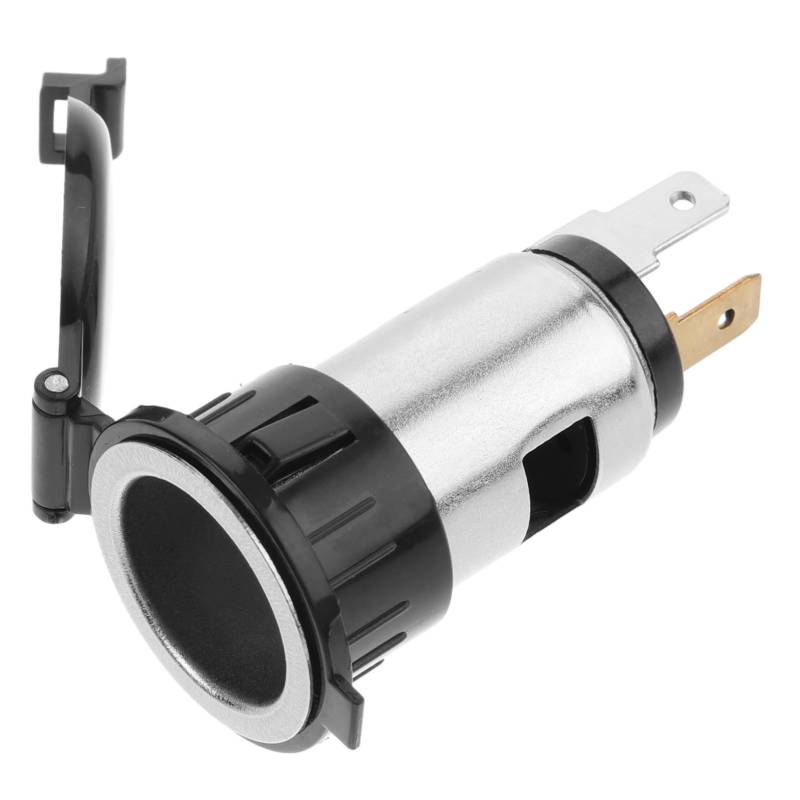 Zerodeko METAL -ZEIN -SEIT Typ 12V Zigarettenanzünderstecker Zigarettenanzünder im Auto Motorrad-Zigarettenanzünder-Buchse 12-V-Zigarettenanzünder Black von Zerodeko