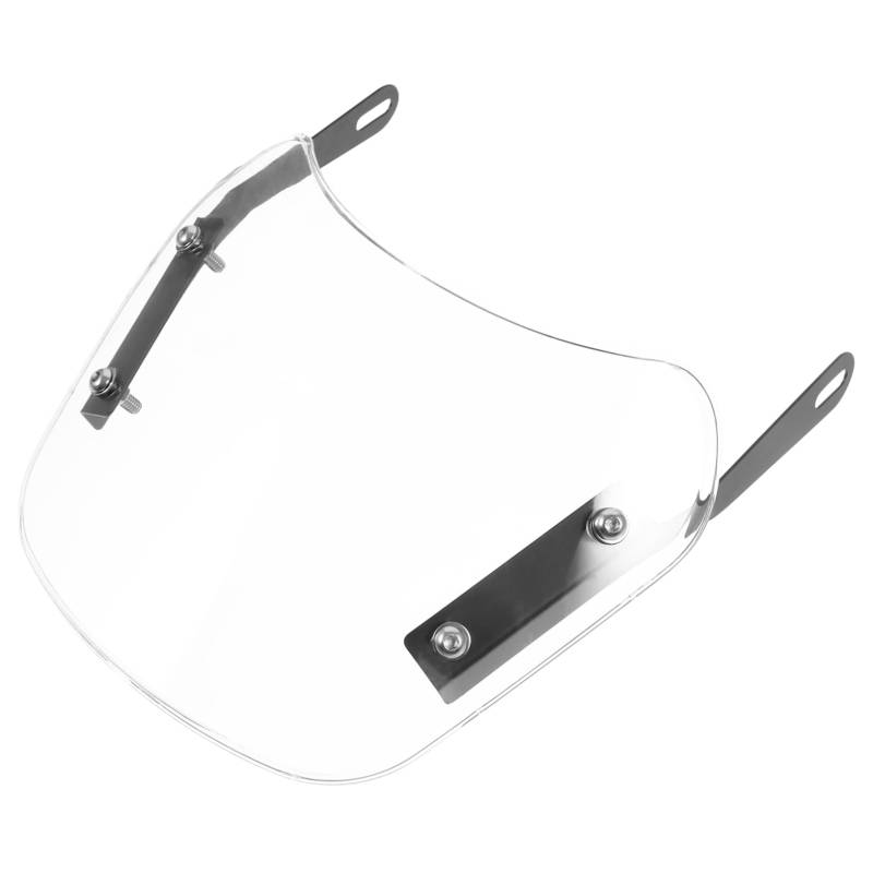 Zerodeko Motorrad Windschutzscheibe Universal- Abdeckung Spoiler Motorrad-Windschutzscheibe Windschutzscheibe für Motorräder Windschutzscheibe für Motorrad Motorrad-Frontscheibe Abs Weiß von Zerodeko
