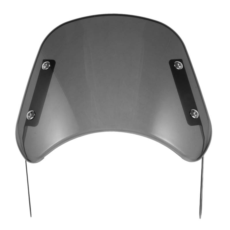 Zerodeko Motorrad-windschutzscheibe Ersatz-windschutzscheibe Für Motorräder Motorradzubehör Abdeckung Aluminium Universal- Straße Grau Black Hochwertige Abs-platte von Zerodeko
